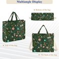 thumbnail image 6 of FORMRS Womens Corduroy Tote Bag Crossbody Shoulder Purse Handbag with Detachable Strap, Green Forest Pattern, 6 of 7