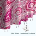 thumbnail image 6 of Pink Paisley and Floral Pattern Shower Curtain 36"x72" ,Bathroom Decorative Shower Curtains Set with 12 Hooks,Modern Waterproof Washable Shower Curtain, 6 of 6