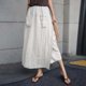 thumbnail image 5 of Pantalones palazzo de cintura alta para mujer: diseño de falda-pantalón con cintura elástica y bolsillos para las vacaciones, 5 of 8