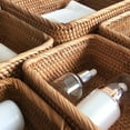thumbnail image 6 of Handmade Rectangle Rattan Basket Fruit Tray Bread Hand Knitted Simple Portable Picnic Storage Box Home Kitchen Items Decoration Supplies, 6 of 8