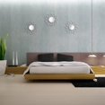 thumbnail image 3 of Espejos de pared Manortang de metal con forma de flor, 23 cm, set de 3, 3 of 9