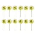 thumbnail image 1 of Bewildely 12 piezas de flores artificiales ramo falso hogar jardín boda de una sola rama interior al aire libre adornos de autoensamblaje Flores artificiales Verde claro Bewildely HA084367-02, 1 of 6