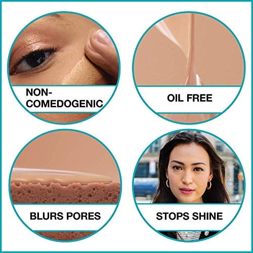 Maybelline Fit Me Matte + Poreless Liquid Foundation Makeup, Classic Ivory, 1 fl. oz. Oil-Free Foundation