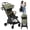 Seagrass, variant on BabbleRoo Hoplite Compact Stroller – Lightweight Travel Stroller for Airplane (12.3 lbs), Newborn to 55 lbs, Seagrass