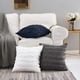 thumbnail image 4 of Fundas de almohadas blancas para sofá, sillón, fundas de almohadas decorativas de lino y algodón, 18 x 18 pulgadas, juego de 2, sin relleno, 4 of 5