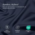 thumbnail image 4 of Bare Home Bamboo Sheet Set - Made from Rayon Fibers - Deep Pockets - 3 Piece - Twin XL, Midnight Blue, 4 of 9