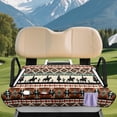 thumbnail image 2 of Uorisanigo Golf Cart Seat Covers Fits for EZGO, Club Car, Yamaha and More, Universal Aztec African Tribal Horse Golf Cart Seat Towel Blanket with 4 Front Pockets, All-Weather Protection, 2 of 7