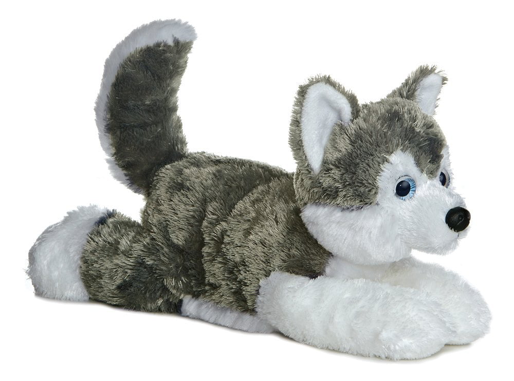12 Inch Flopsie Shadow Husky Dog Plush Stuffed Animal by Aurora for sale online 