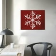thumbnail image 3 of Nawypu  Christmas Snowflake Wall Art,Winter Wall Print Christmas Decoration,Red Wall Poster Painting,Canvas Wall Art Decor for Home Living Room Bedroom, 3 of 4