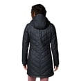 thumbnail image 2 of Chaqueta Columbia Heavenly con capucha larga acolchada para mujer, color negro S, 2 of 8