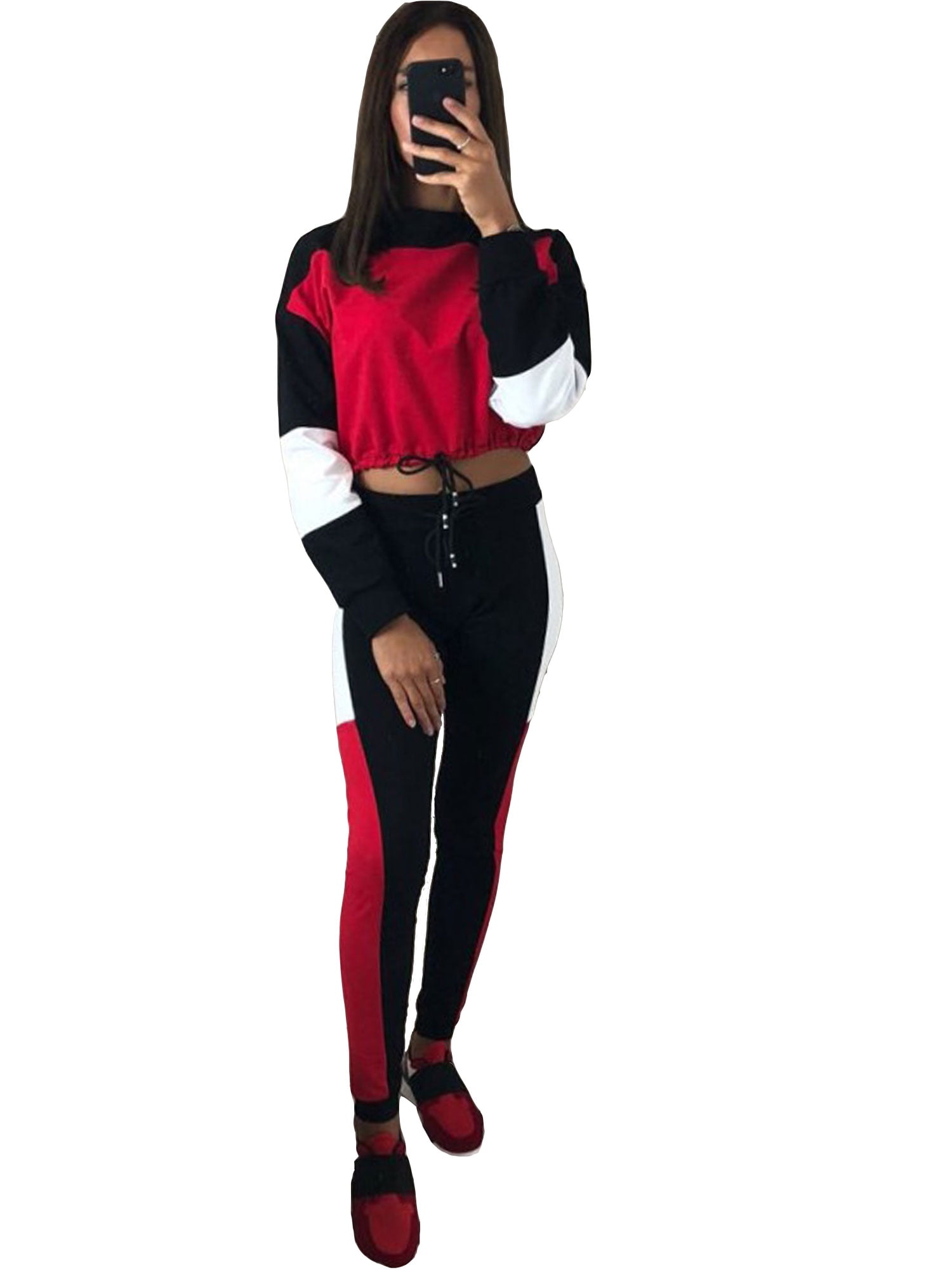 sweatshirt crop top outfit