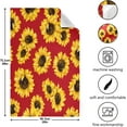 thumbnail image 3 of Coolnut Red Sunflower Kitchen Towels Dish Clothes Soft and Rapid Drying and Absorbent 4PCS Dishcloths Reusable Towels for Kitchen Bathroom Hotel Hand Towels 29"X18" inch Wash cloth, 3 of 7