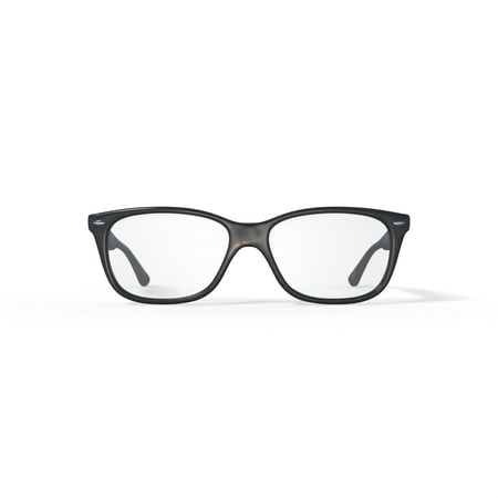 Ray-Ban Women's Size 50 Retro Wingtip Square RB5228 Optics Prescription Eyeglasses with Case, Black