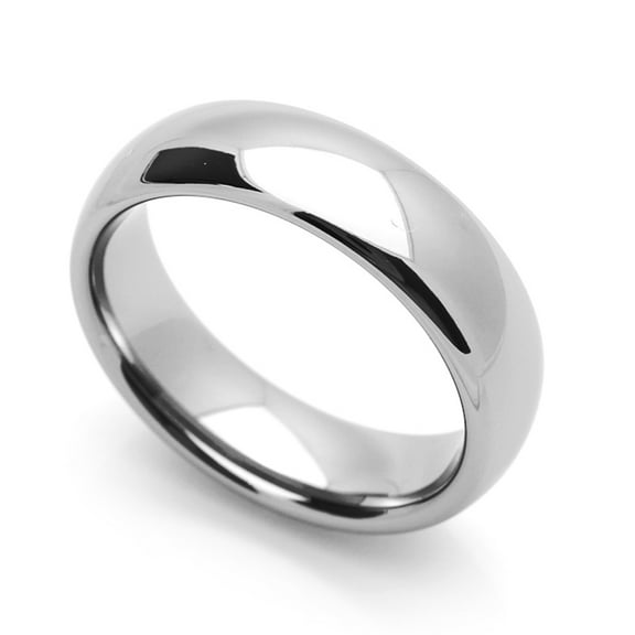 Men Women 6MM Comfort Fit Stainless Steel Wedding Band Classic Domed Ring (Size 5 to 12)