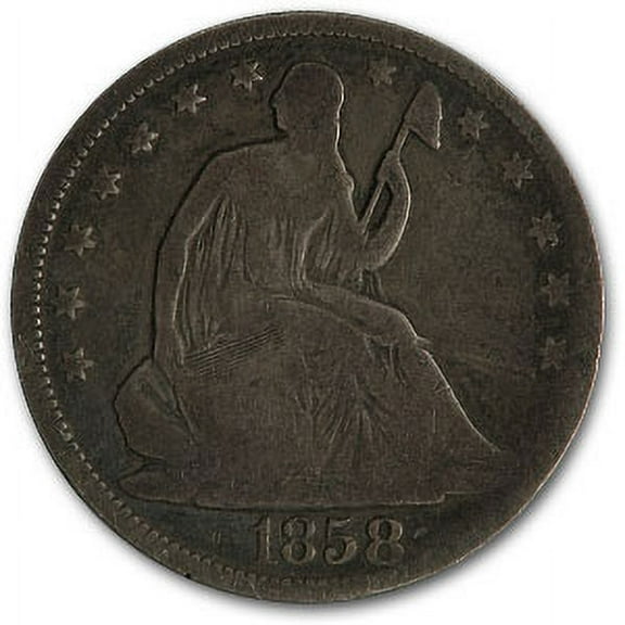 1858 Liberty Seated Half Dollar Good