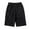 Black, variant on REDARER Boys Shorts Boys Summer Sports Shorts Solid Color Wax Dyed Printed Cropped Pants,Size 8-9 Years