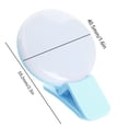 thumbnail image 2 of Teléfono móvil Luz de flash LED Lámpara de relleno de belleza Modos de mejora de 3 bloques Luz de anillo de Selfie, Azul sidaley PJ7408-03, 2 of 2