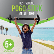 Flybar Foam Maverick Pogo Stick for Kids Ages 5+, Weights 40 to 80 Pounds by The Original Pogo Stick Company , Black/Silver