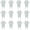 12 PCS, variant on Lypsnake 10PCS 10 Inch Plastic Plant Climbing Trellis,4 Curved Hook Top Grid Vine Support Stake for Potted Ivy Pothos Climbing Houseplant Indoor Flower Pot Gardening Decor