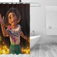 thumbnail image 3 of Cortina de ducha Encanto, opaca, para baño, impermeable, resistente al moho, bloquea la privacidad, probador, patrón de impresión fina con arte de patchwork, 72 x 72 pulgadas, talla única., 3 of 8