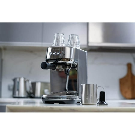 Breville - the Bambino Plus Espresso Machine with 15 bars of pressure and Milk Frother - Stainless Steel