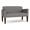 Castillo Metal, variant on Belmont Lounge Lobby Reception Waiting Loveseat / Walnut Wood Legs / Black