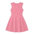 thumbnail image 5 of JIAYUE Women's Casual Dresses Flowy Summer Mini Crew Neck Sleeveless Elegant Solid Color Comfortable A-Line Versatile Dress For Daily Wear, 5 of 5