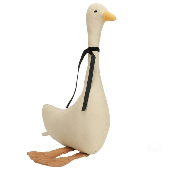 Goose Stuffed Doll, Comfortable Cotton Fabric Washable Swan Stuffed Animal Khaki For All Ages