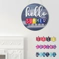 thumbnail image 5 of Wooden Welcome Door Sign Interchangeable Hanging Decor Hello Letter Pendant, 5 of 5