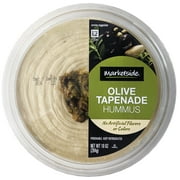 Marketside Gluten-Free Olive Tapenade Hummus 10 oz, Ready to Eat, Resealable Cup, 2Tbsp (28g) Serving