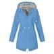 thumbnail image 1 of Chubasquero de talla grande para mujer, gabardina larga impermeable con capucha, cazadora forrada, chaqueta de viaje, chaquetas con capucha para exteriores Fridja  BV0+1985, 1 of 6