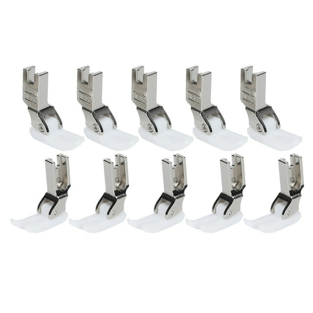 Prensatelas, 10 Uds., prensatelas para manualidades, prensatelas para máquina de coser, suministros para manualidades, accesorios, claridad notable Jadeshay A