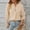 Khaki, variant on Women Casual V Neck Half Button Pullover Top, Long Sleeve Breathable Solid Color Loose Fit Blouse, Comfort Daily Shirt for Fall Winter Light Blue XL(XL)