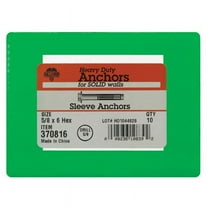 Hillman 5/8 in. D X 6 in. L Steel Hex Head Sleeve Anchors 10 pk