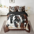 thumbnail image 2 of 7 Piece Western Bed in a Bag Twin Size Horse Cowboy Bedding Sets Rustic Farmhouse Comforter Set with Sheets Animal Farmstyle Country West Bed Set Tribal Aztec Geometry Sheets, 2 of 5