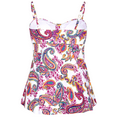 thumbnail image 4 of Hilor Women's Flyaway Tankini Top Bandeau Swimsuit Flowy Bathing Suit, 4 of 7