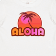 thumbnail image 4 of Inktastic Pink Aloha Palm Girls Baby T-Shirt, 4 of 5