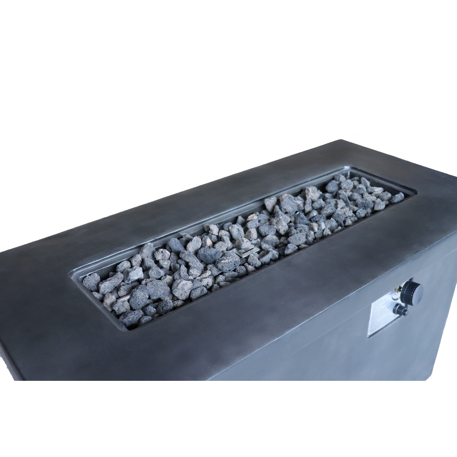 Newboti Furniture 24" H Concrete Propane/Natural Gas Outdoor Fire Pit Table 66182