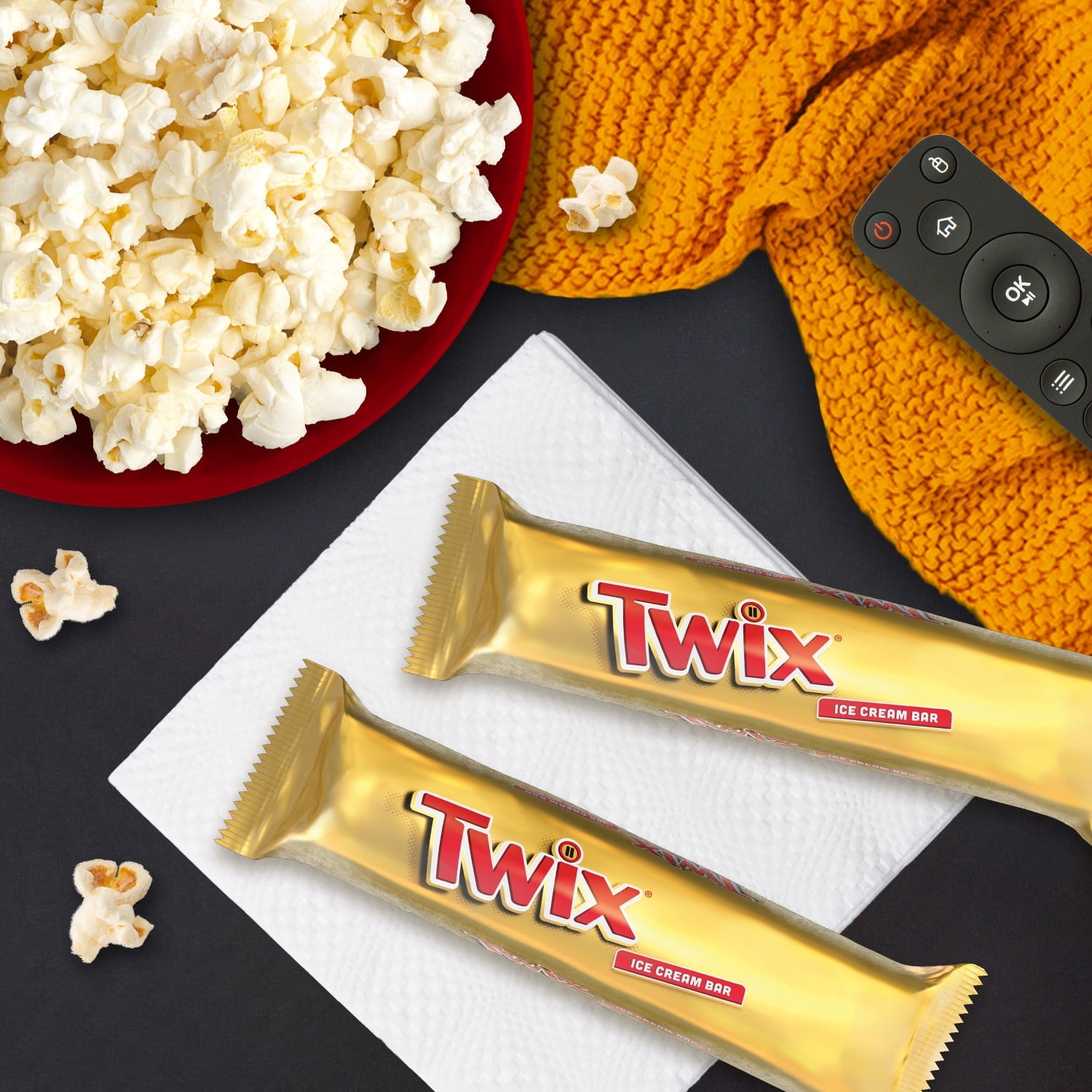 Twix Caramel Vanilla Milk Chocolate Ice Cream Bars, 23.16 fl oz, 12 Pack