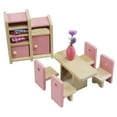 thumbnail image 2 of KOYPTL Simulated Wooden Furniture Doll House Toy for Toddlers Boys Girls 2-4-6 Years Old,Mini Pretend Play Toys with Desk Chair Cabinet Soothing Playing Indoor,Gift for Preschool Christmas Birthday, 2 of 6