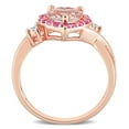 thumbnail image 4 of Everly Women's 2.62CT TGW Morganite and Tourmaline Rose Gold Plated Pendant, 4 of 8