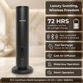thumbnail image 5 of Scentia Max Black Wireless Waterless Hotel Scent Diffuser | Includes Discovery kit 20ml | App Controlled, Cordless | Home, Office, Spa, Aromatherapy | Covers 1500 Sq Ft | 72 Hrs in 1 Charging, 5 of 8
