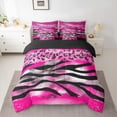thumbnail image 2 of Castle Fairy Abstract Zebra Print Twin Bedding Sets,Leopard Print Bedding Comforter Set, 2 of 8