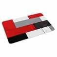thumbnail image 2 of Red Black Grey Door Mat&nbsp;Indoor Outdoor Entrance, Non Slip Rug for Kitchen Bathroom Entryway Rug, Modern Irregular Geometric Abstract Washable Doormat Floor Mat for Office Home Decor 24x36 Inch, 2 of 8