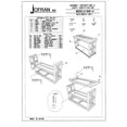 thumbnail image 3 of Jofran Panama Sofa/TV Stand with Tempered Glass Inserts in Brown, 3 of 4