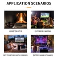thumbnail image 3 of 100 ANSI 6000LM Full HD Portable Compact Projector with Stereo Speaker, Support for IOS, for  Wired, Wireless Screen Mirroring, 3 of 7