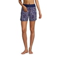 thumbnail image 3 of Lands' End Women's 5" Quick Dry Elastic Waist Board Shorts Swim Cover-up Shorts with Panty Print, 3 of 3