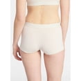 thumbnail image 4 of No Boundaries Women's Cotton Jersey Boyshort Panties, Sizes XS-XXXL, 4 of 5