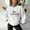 White, variant on Tetras Oversized Hooded Cardigans for Women,Fashion Women's Casual Ladies Printing Loose Long Sleeve Round Neck Blouses Tops,Hoodless Sweatshirts