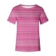 thumbnail image 4 of Fiudx Ofertas y Liquidaciones Blusas de Cuello Redondo de Manga Corta de Color Sólido Casual de Moda para Mujer Camisas, 4 of 5